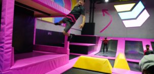 Dodge ball area at BOUNCE