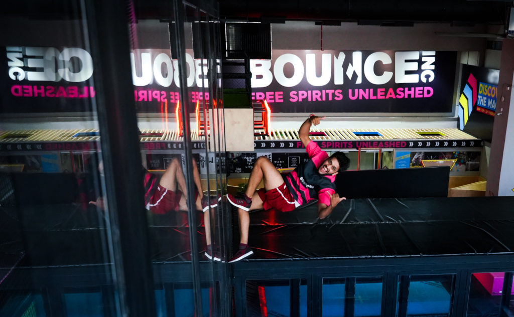 The wall run area at BOUNCE