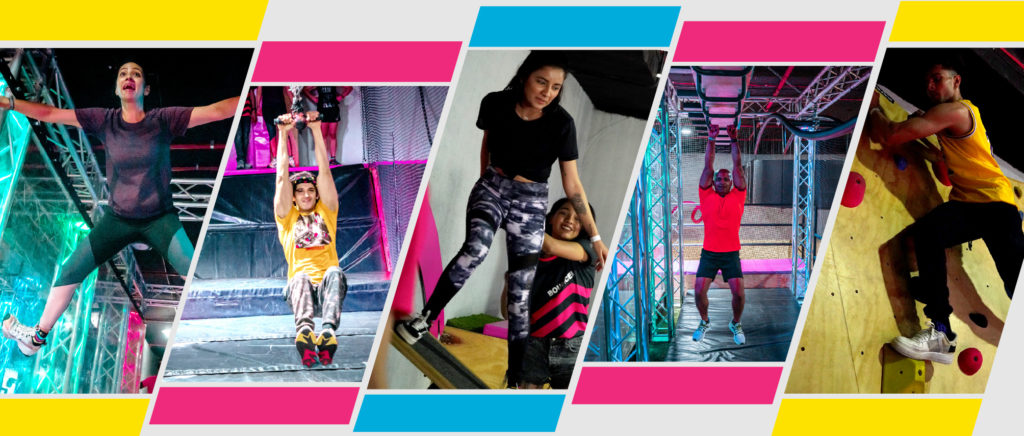 X park adventure challenge course in BOUNCE trampoline park