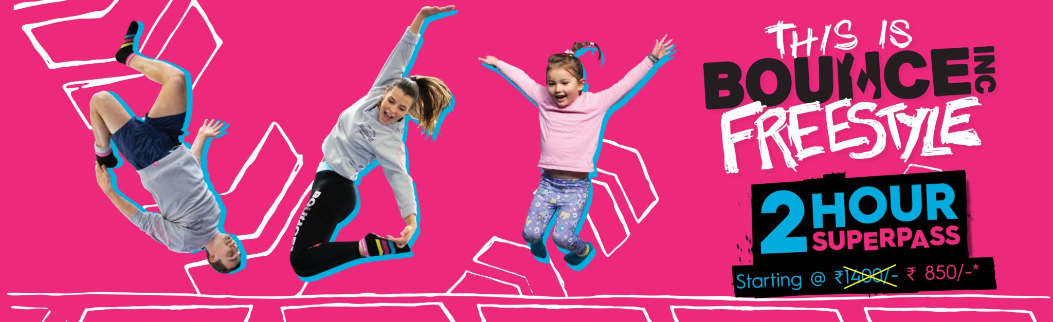 Offers at BOUNCE Mumbai Trampoline Park. Check them out today.