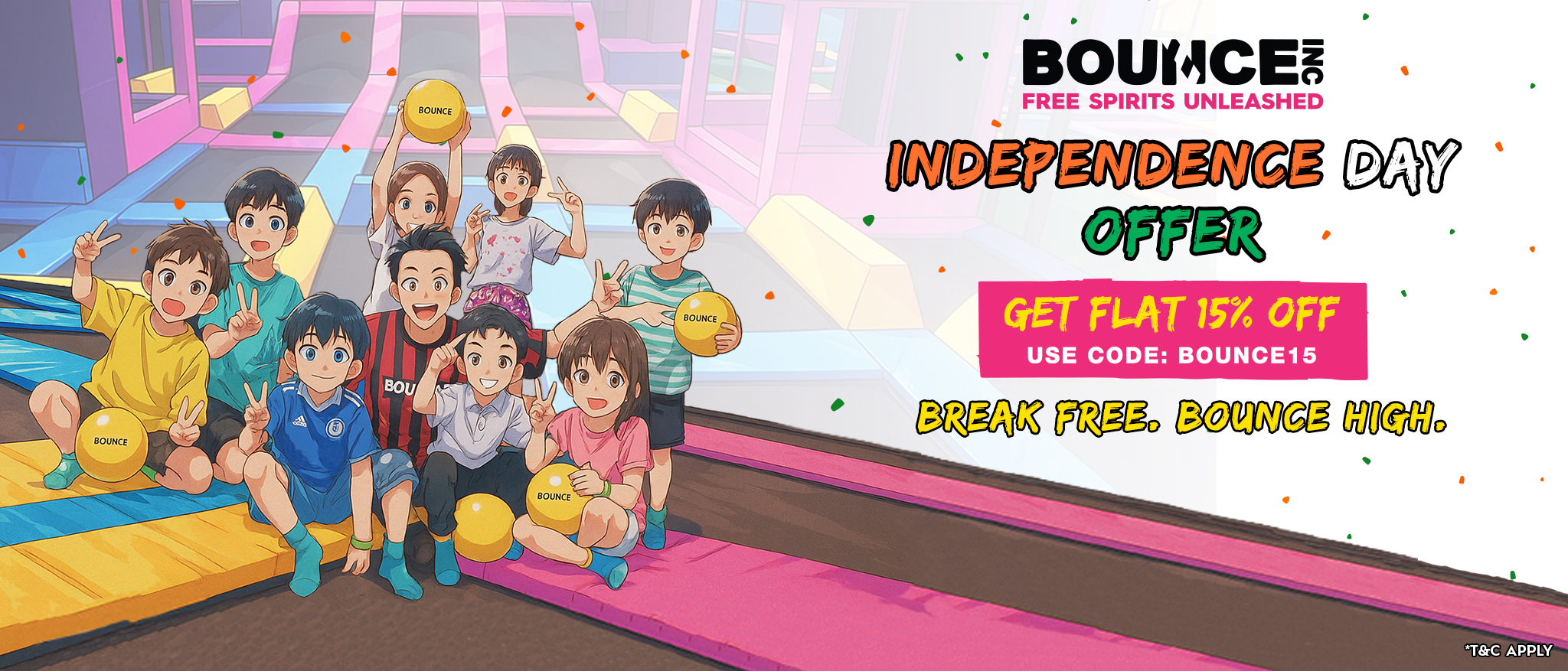 BOUNCE Independence day offer
