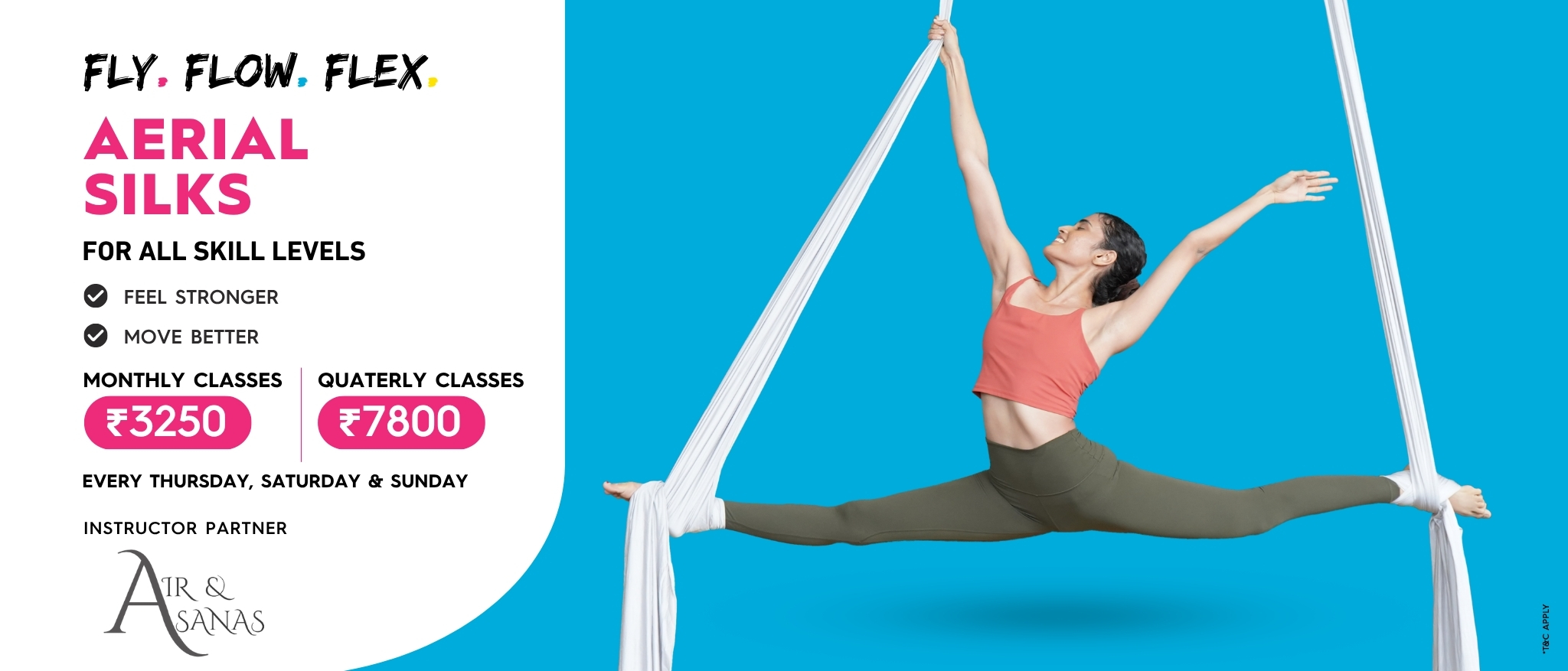 BOUNCE Aerial Silk Classes