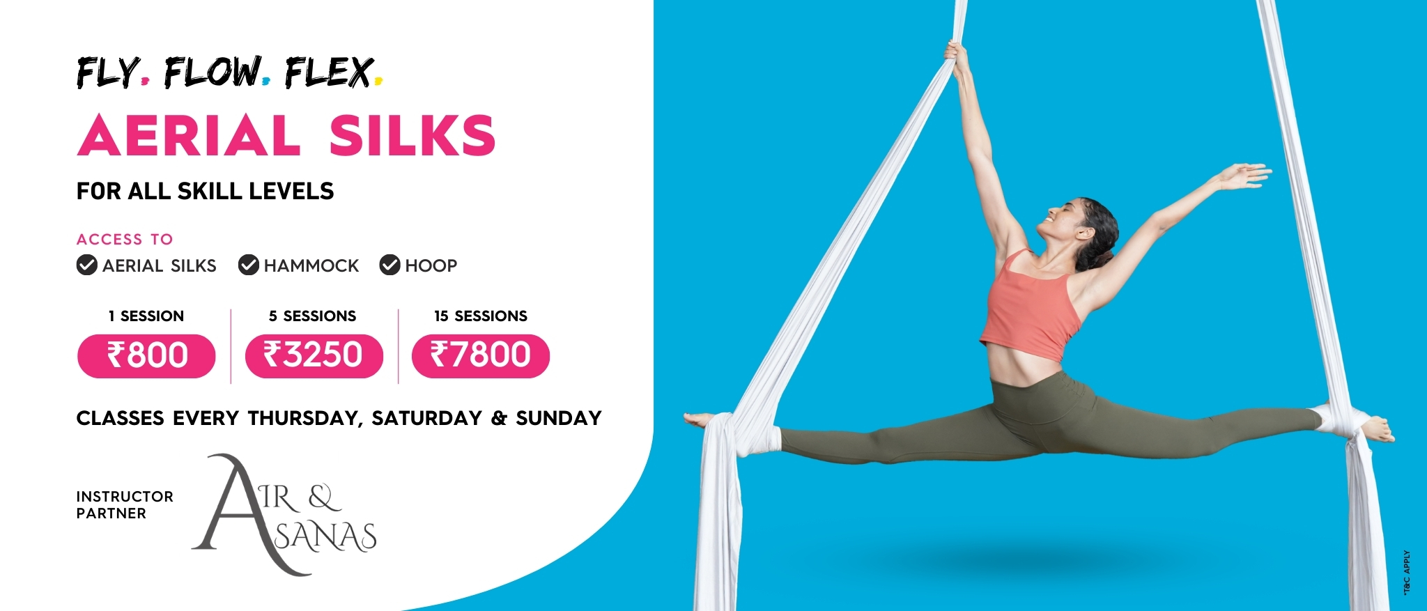 BOUNCE Aerial Silk Classes