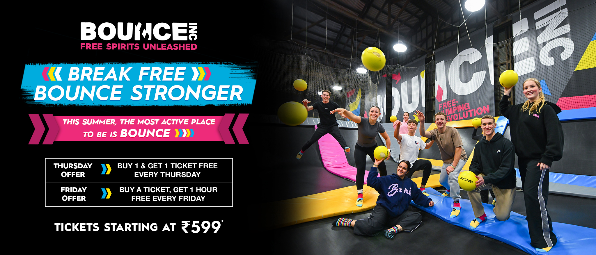 BOUNCE Ticket Pricing Gurugram 
